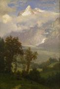 View of Wetterhorn from the Valley of Grindelwald Albert Bierstadt